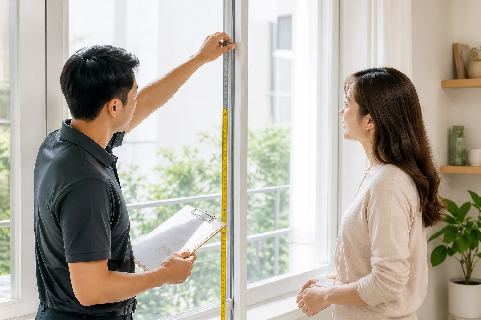 建築隔熱紙現場評估與丈量